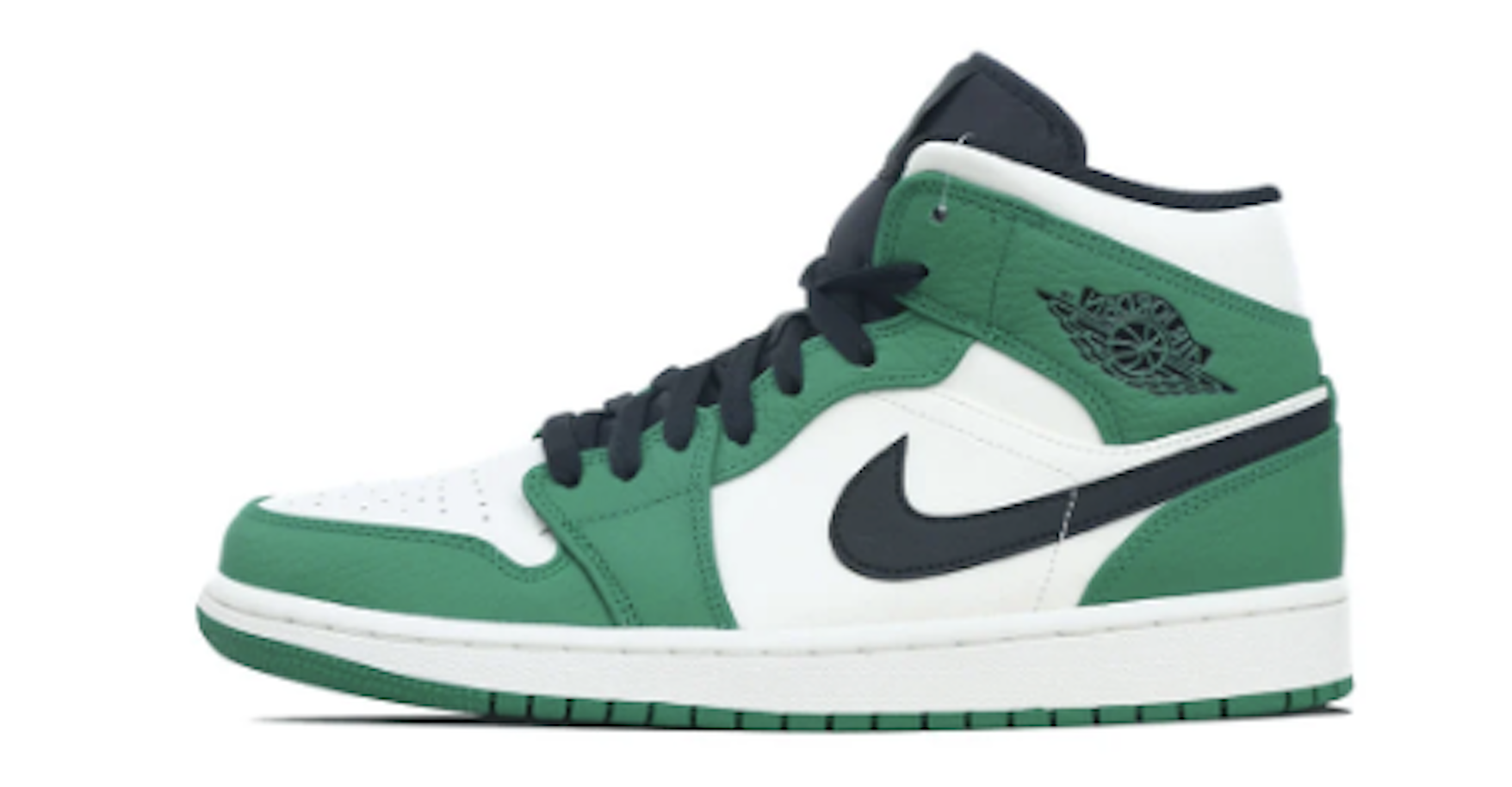 pine green and white jordan 1