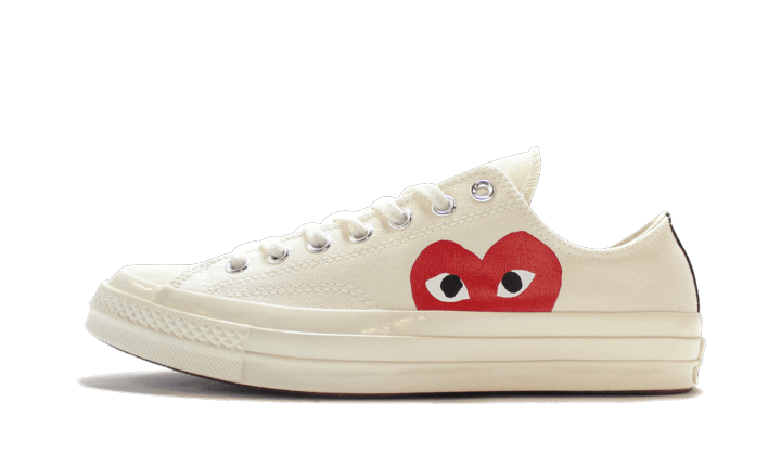 converse chuck taylor all star 70s ox comme des garcons play white graal spotter